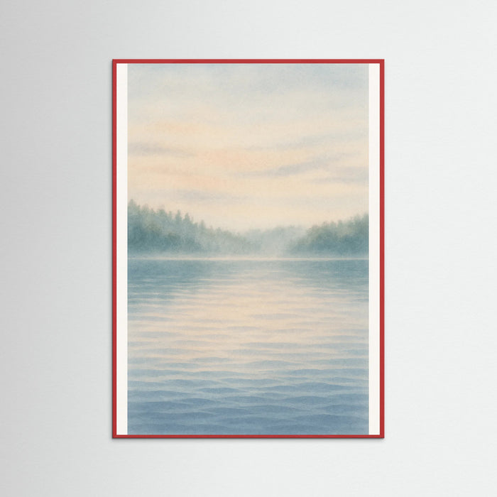 Red Wood Quiet Reflection