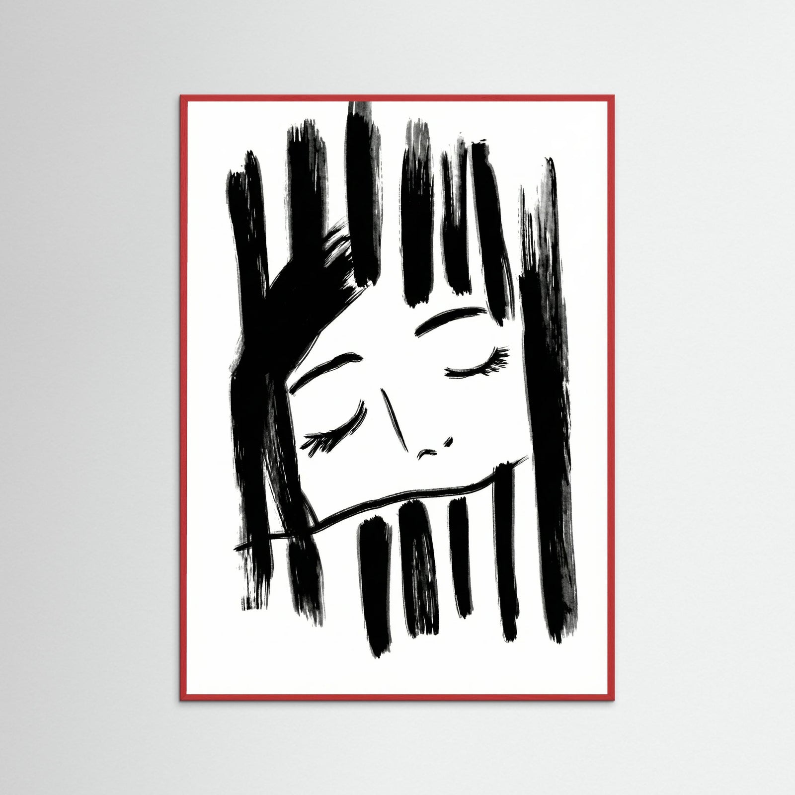 Red Wood Quiet Reflection