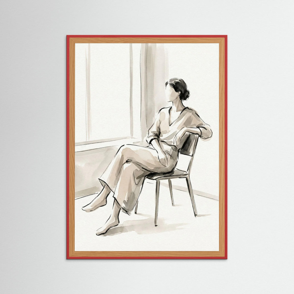 Red Wood Quiet Reflection