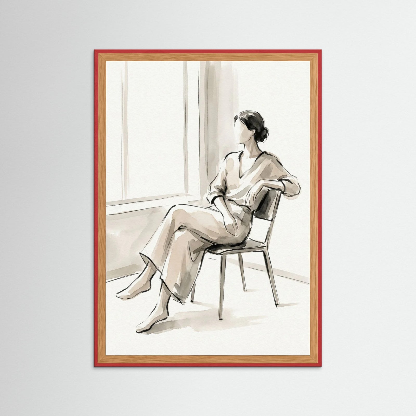 Red Wood Quiet Reflection