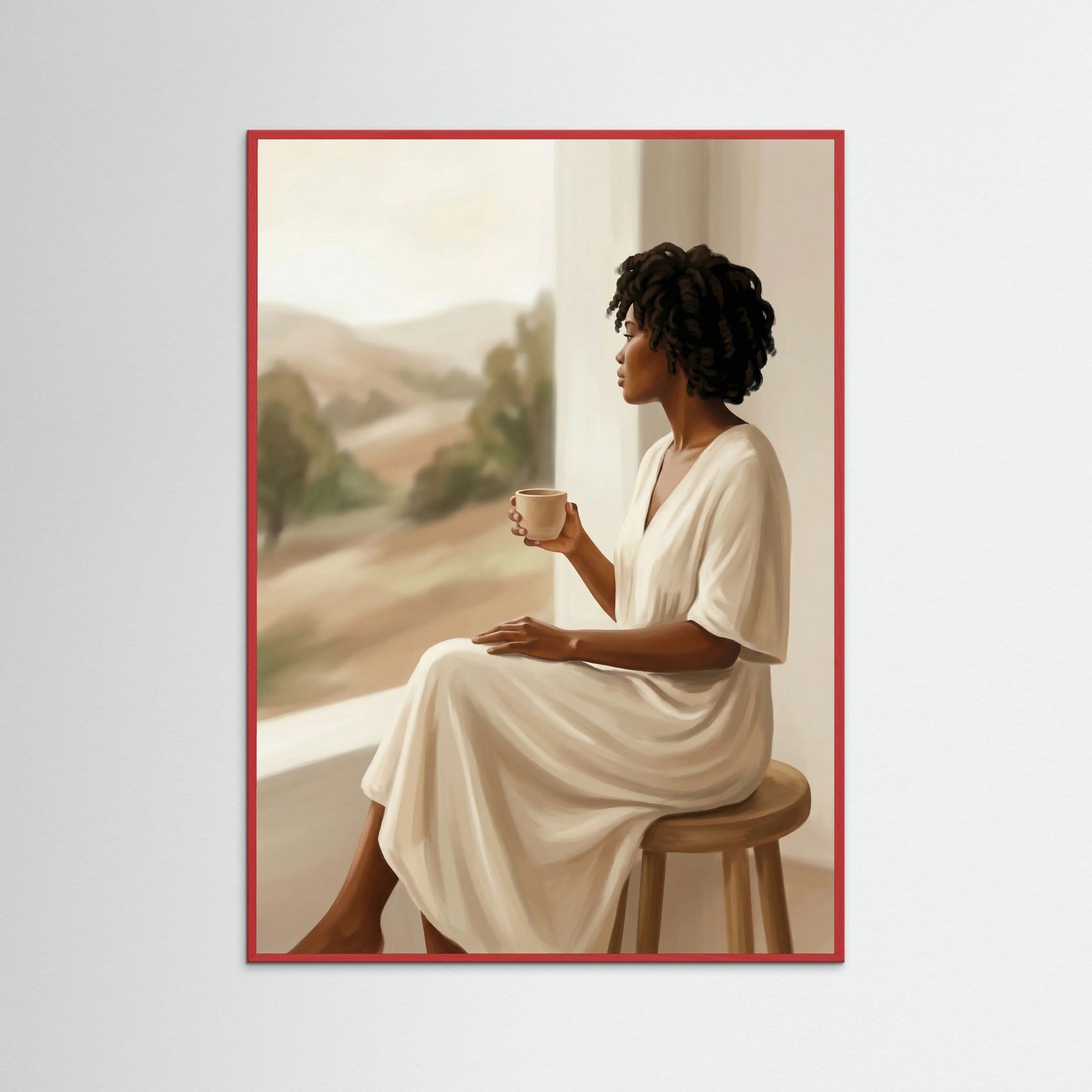 Red Wood Quietude Reclined