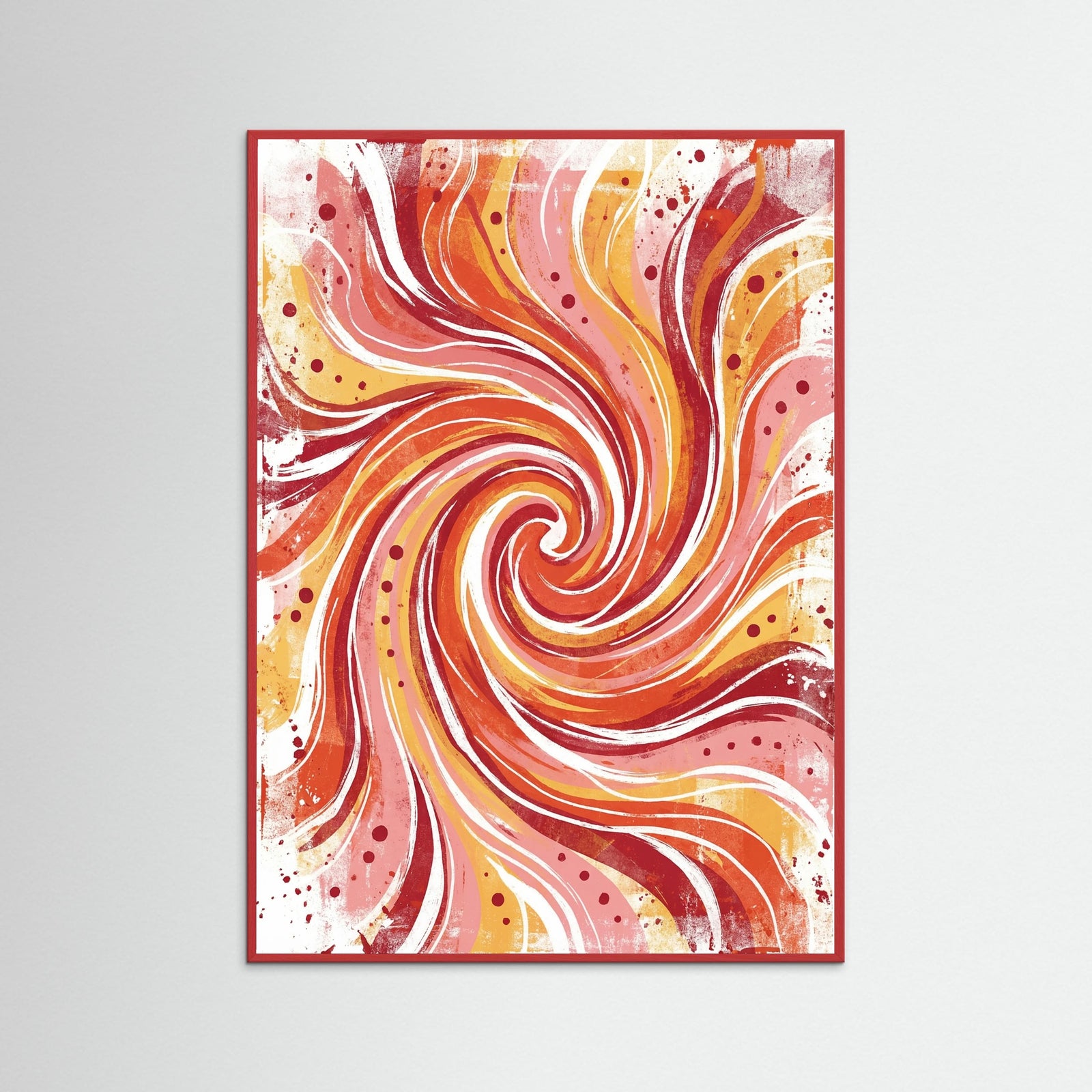 Red Wood Radiant Spheres