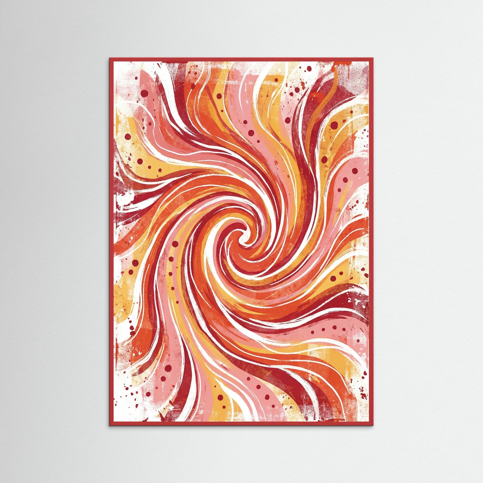 Red Wood Radiant Spheres