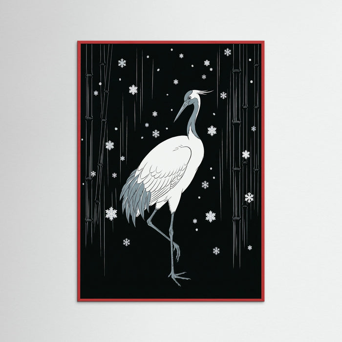 Red Wood Rainy Egret