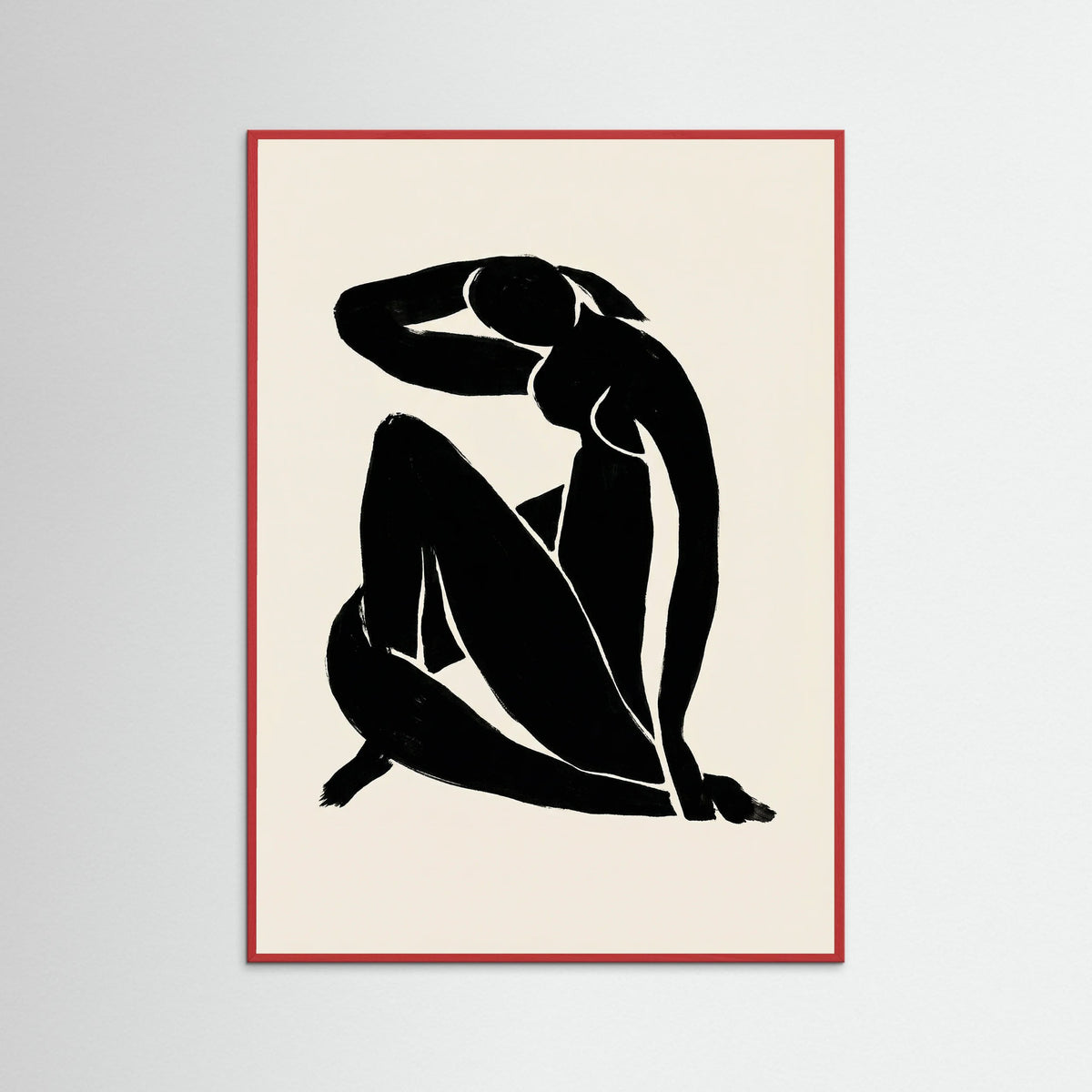 Red Wood Reclining Form