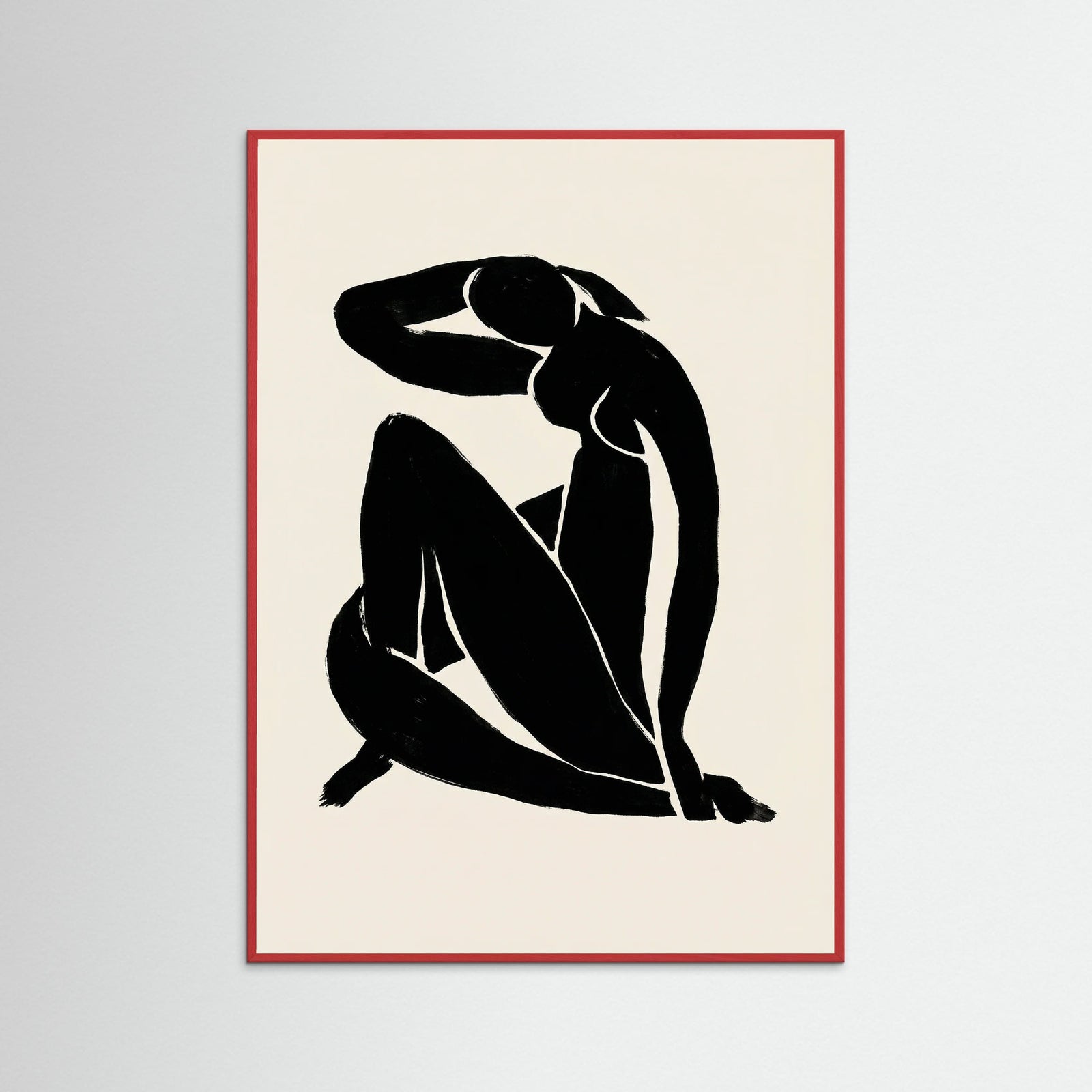 Red Wood Reclining Form