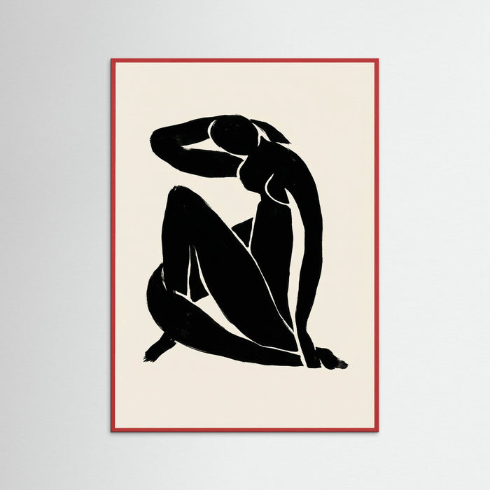 Red Wood Reclining Form
