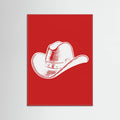 Plakat Red Cowboy Hat – plakat i druk artystyczny