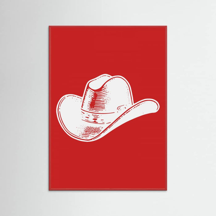 Plakat Red Cowboy Hat – plakat i druk artystyczny