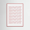 Red Howdy Poster – poster and art print