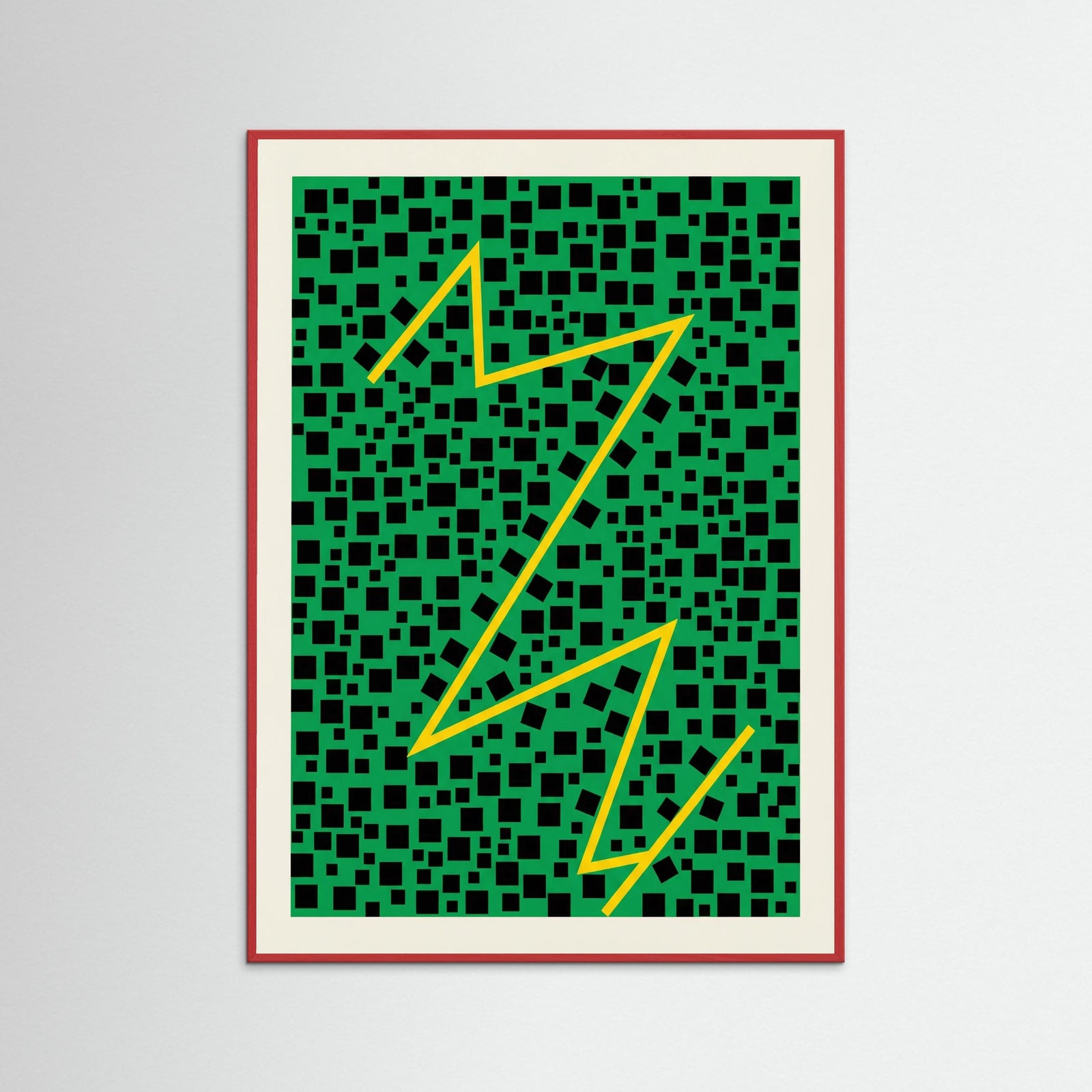 Red Wood Red Infinity Dots