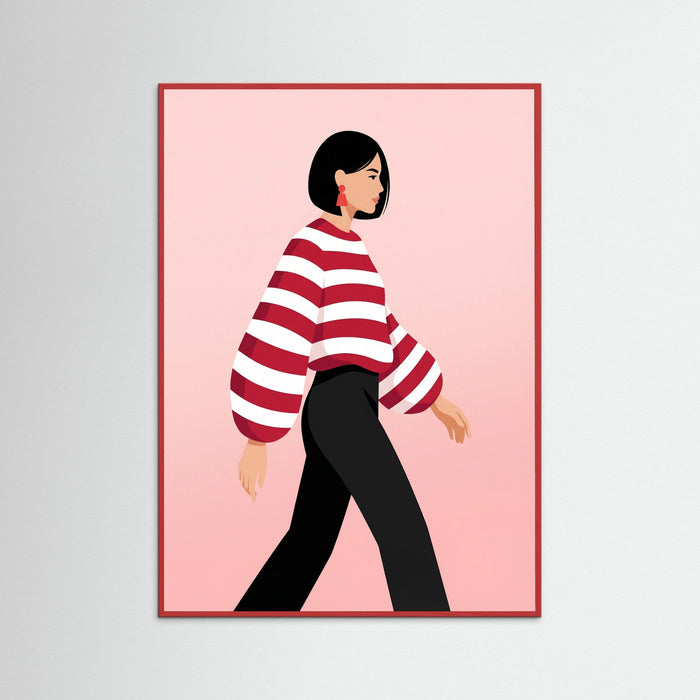 Red Wood Red Stripes Sway
