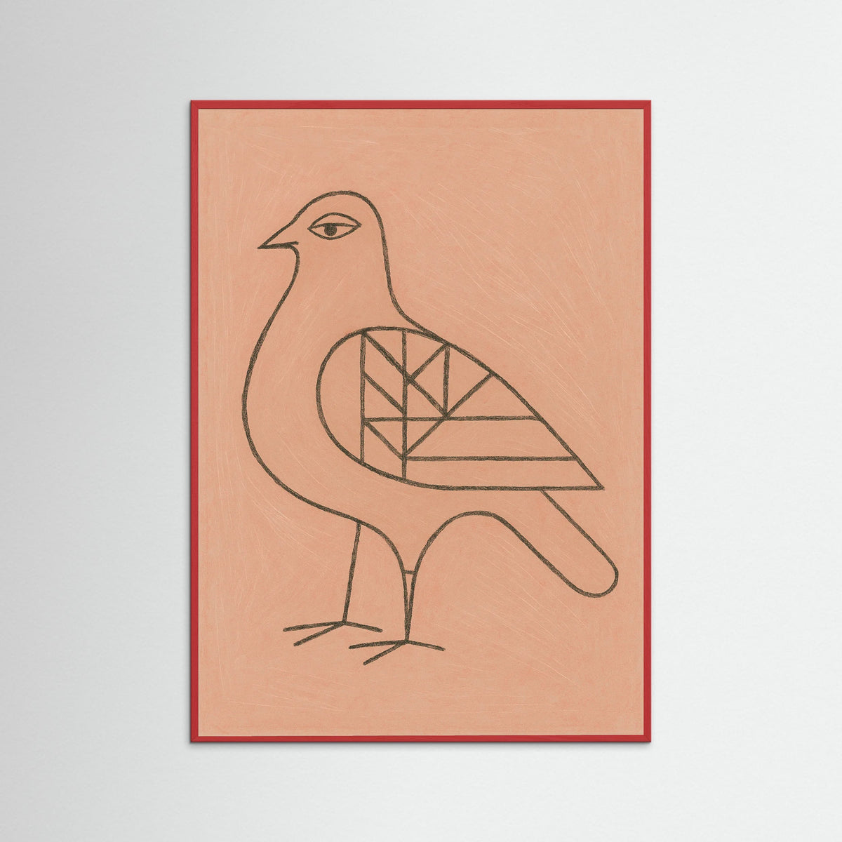 Red Wood Reflective Poise