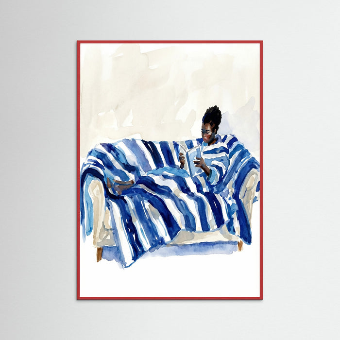 Red Wood Relaxed Blue Comfort