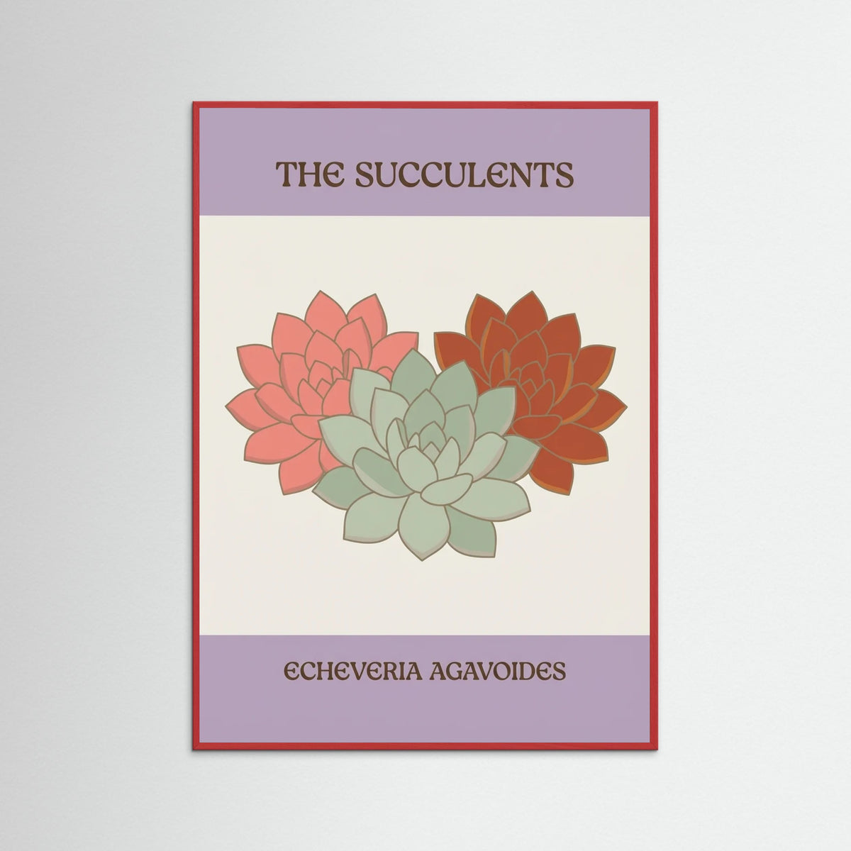 Red Wood Retro Blossom