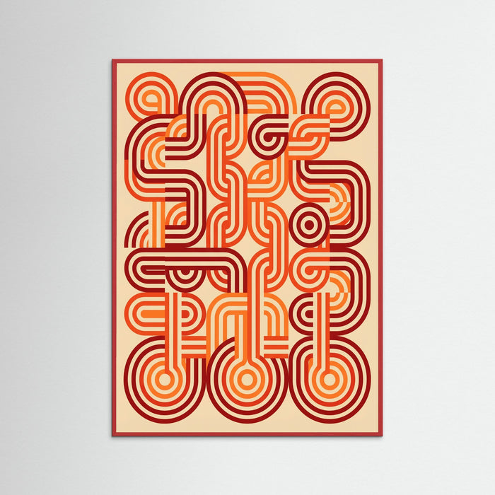 Red Wood Retro Curves