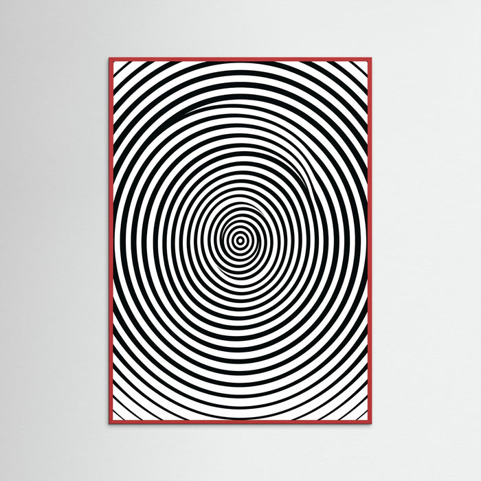 Red Wood Rippling Contours
