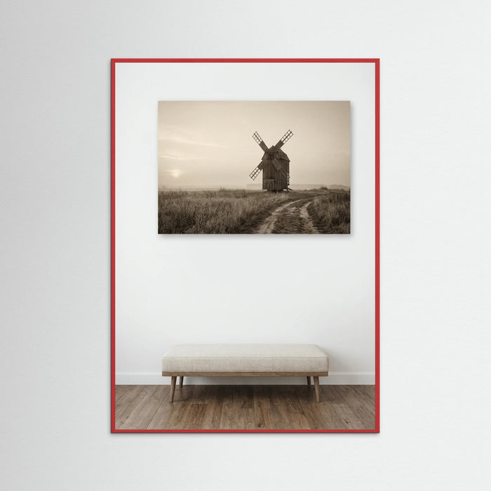 Red Wood Rural Sepia Calm