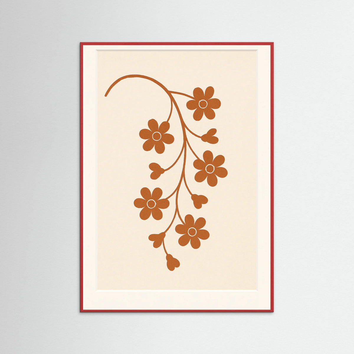Red Wood Rustic Botanical