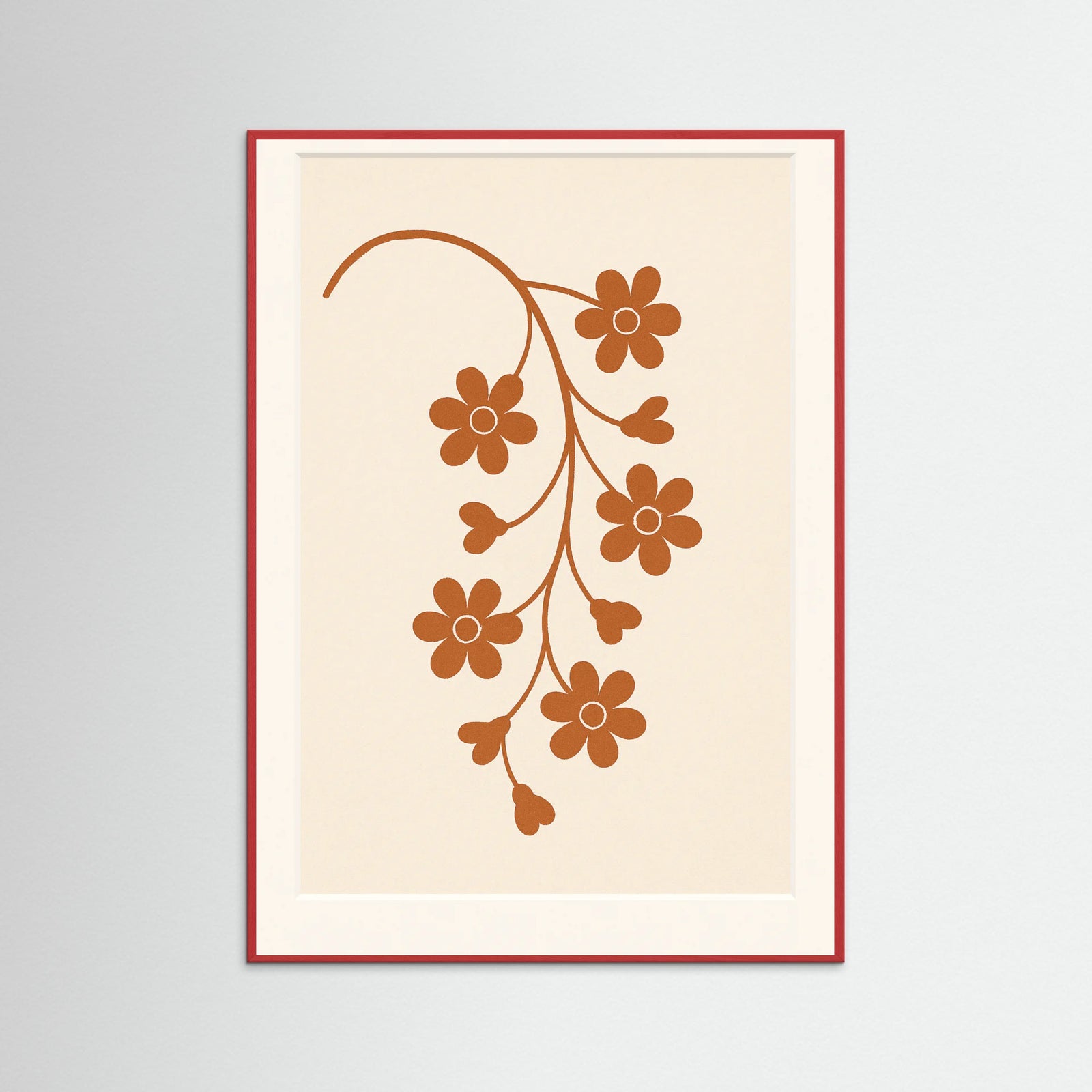 Red Wood Rustic Botanical
