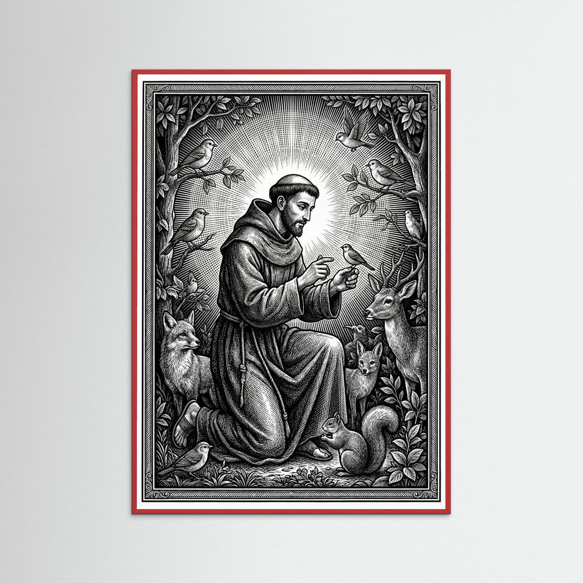 Red Wood Sacred Guadalupe Vision