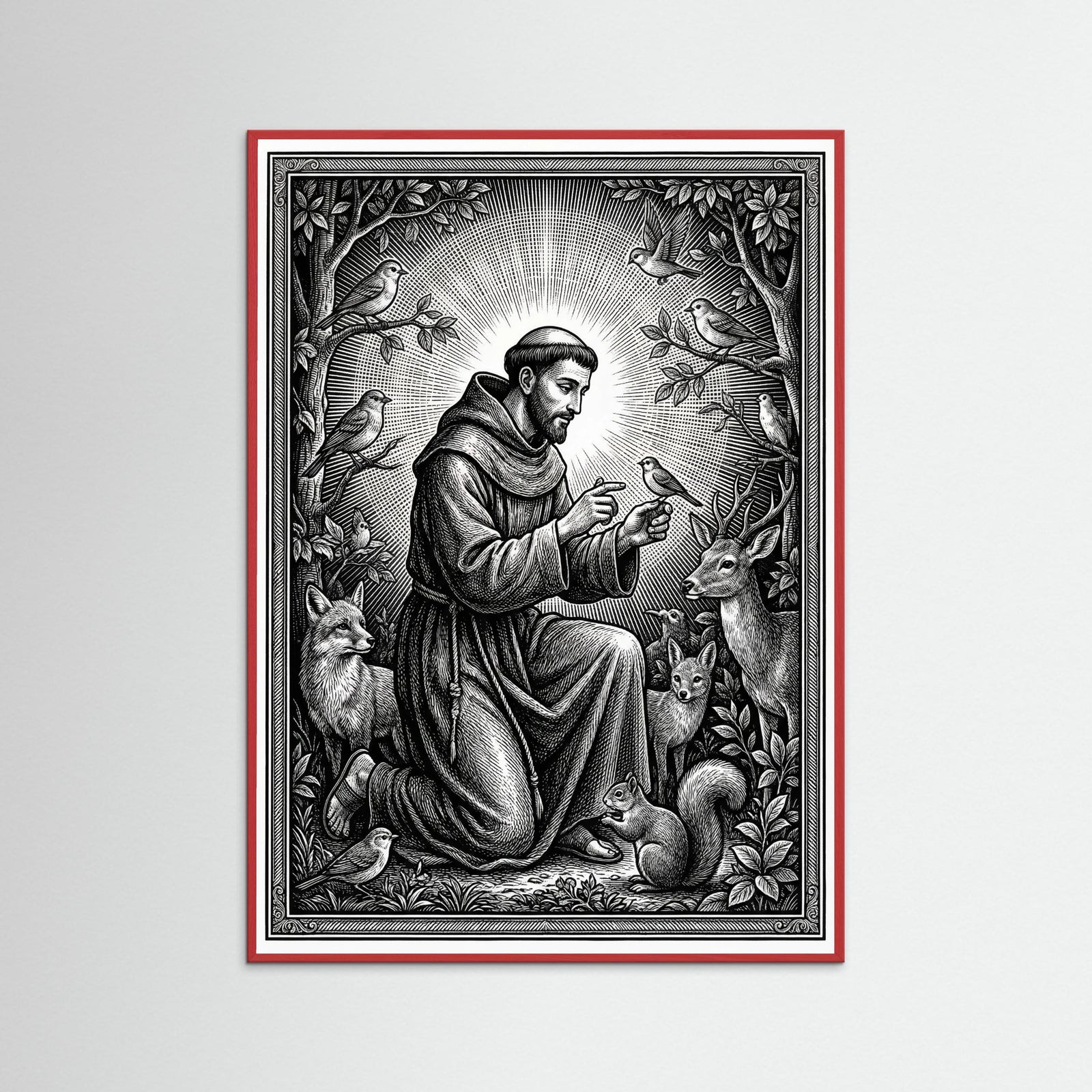 Red Wood Sacred Guadalupe Vision