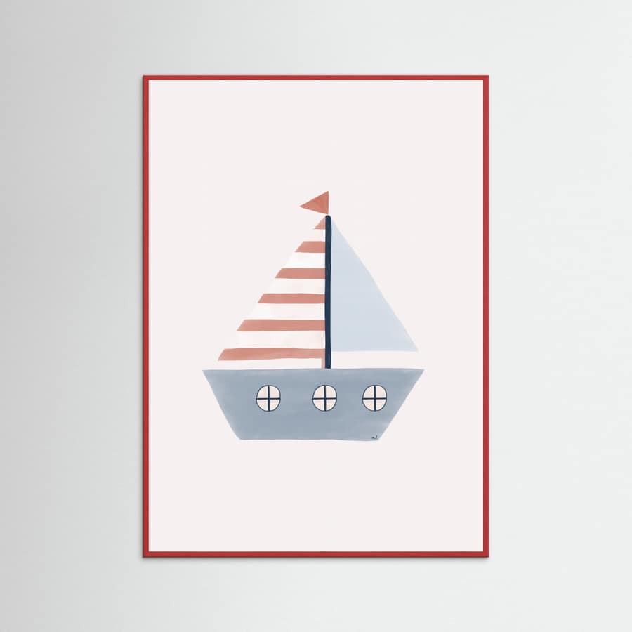 Sailing Boat Poster – plakat og kunsttryk