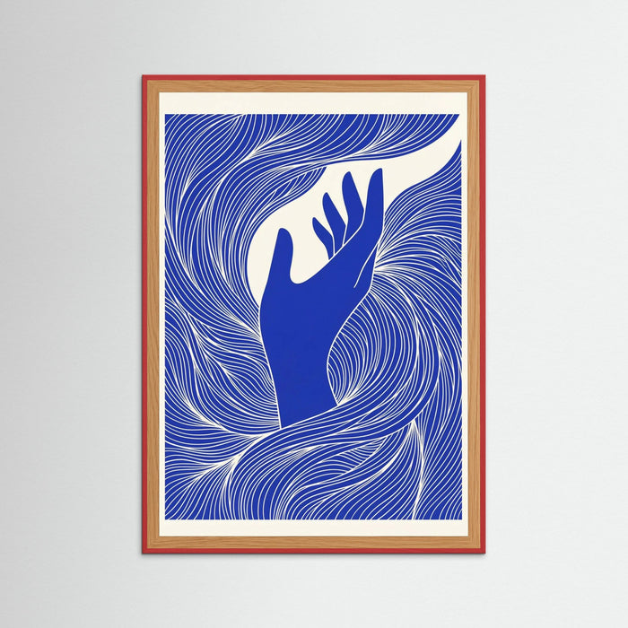 Red Wood Sapphire Swirl