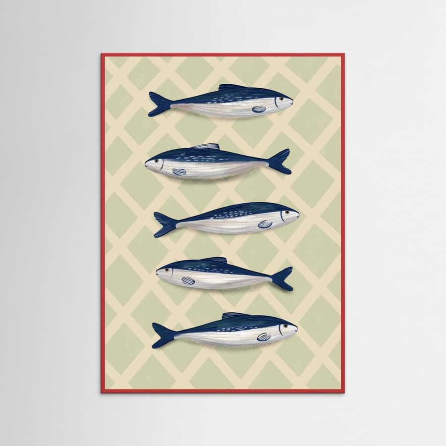 Sardines Poster – poster and art print