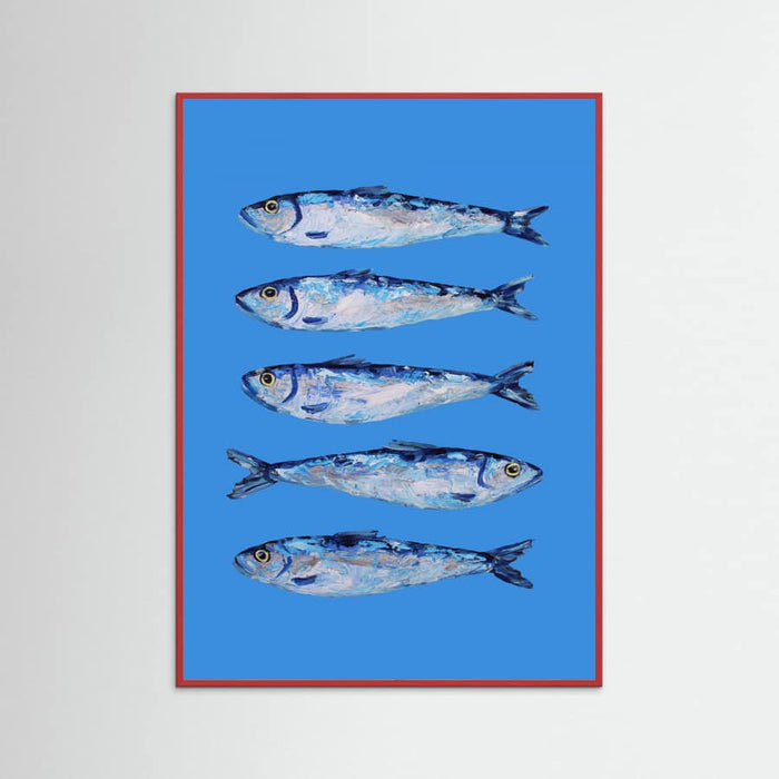 Poster Sardines on Blue – poster e stampa artistica
