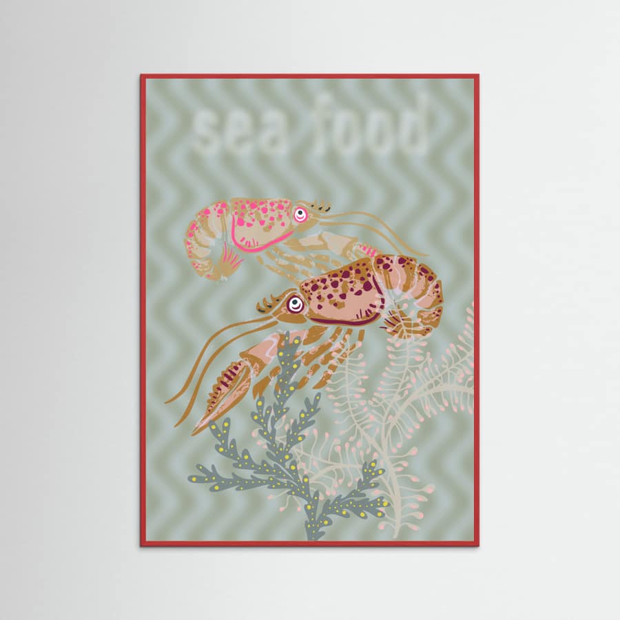 Sea food Neptune's joy Poster – poster and art print