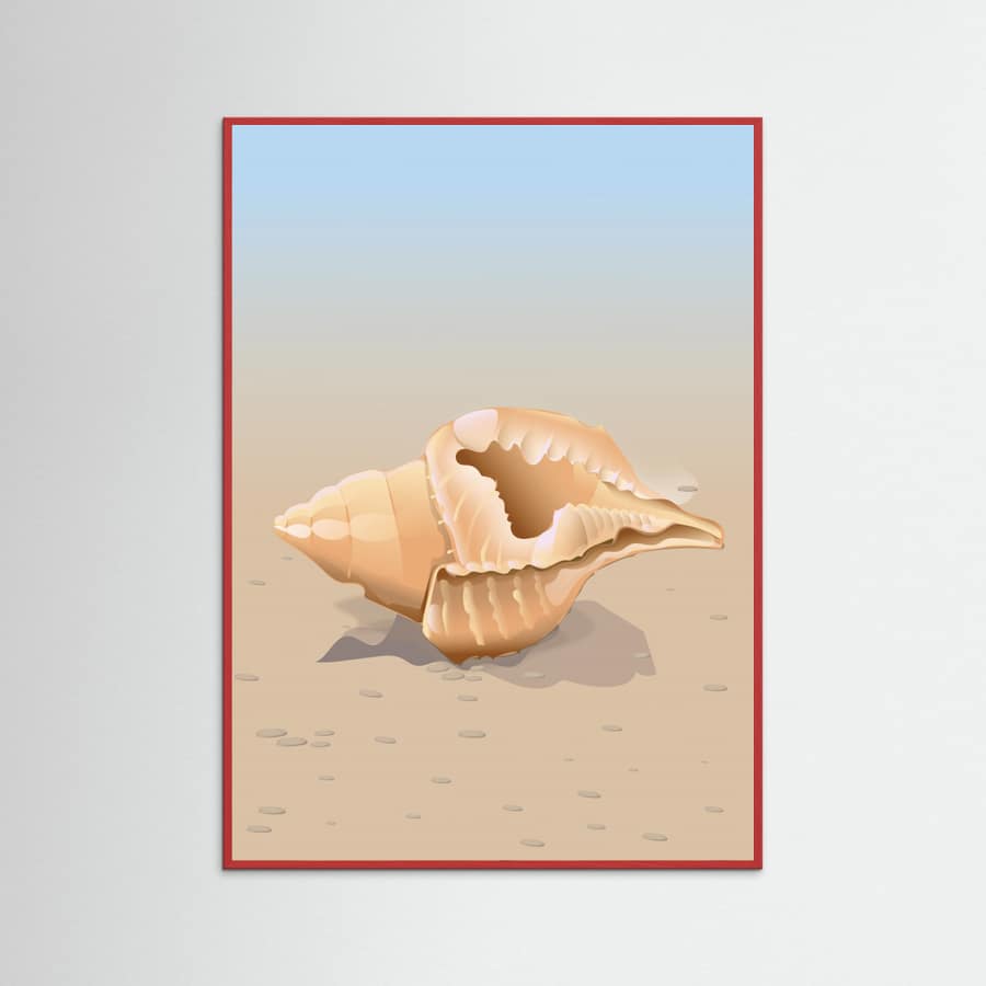 Seaside Shell Poster – poster och konsttryck