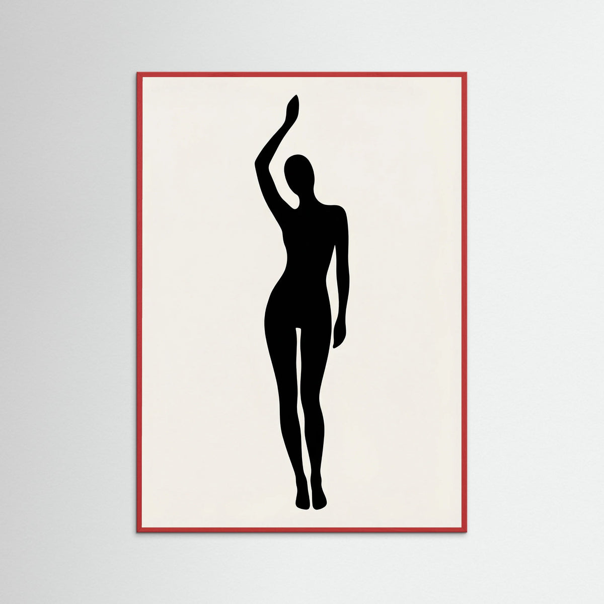 Red Wood Seated Form