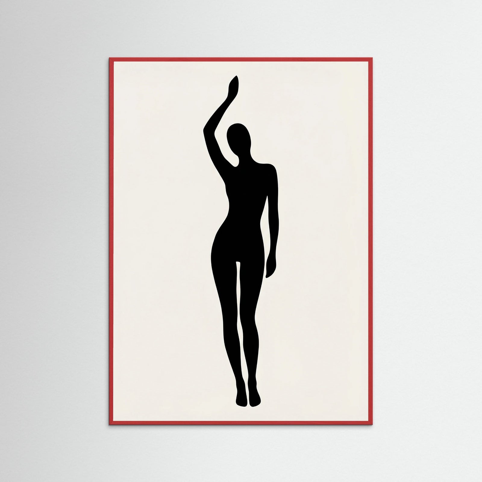 Red Wood Seated Form