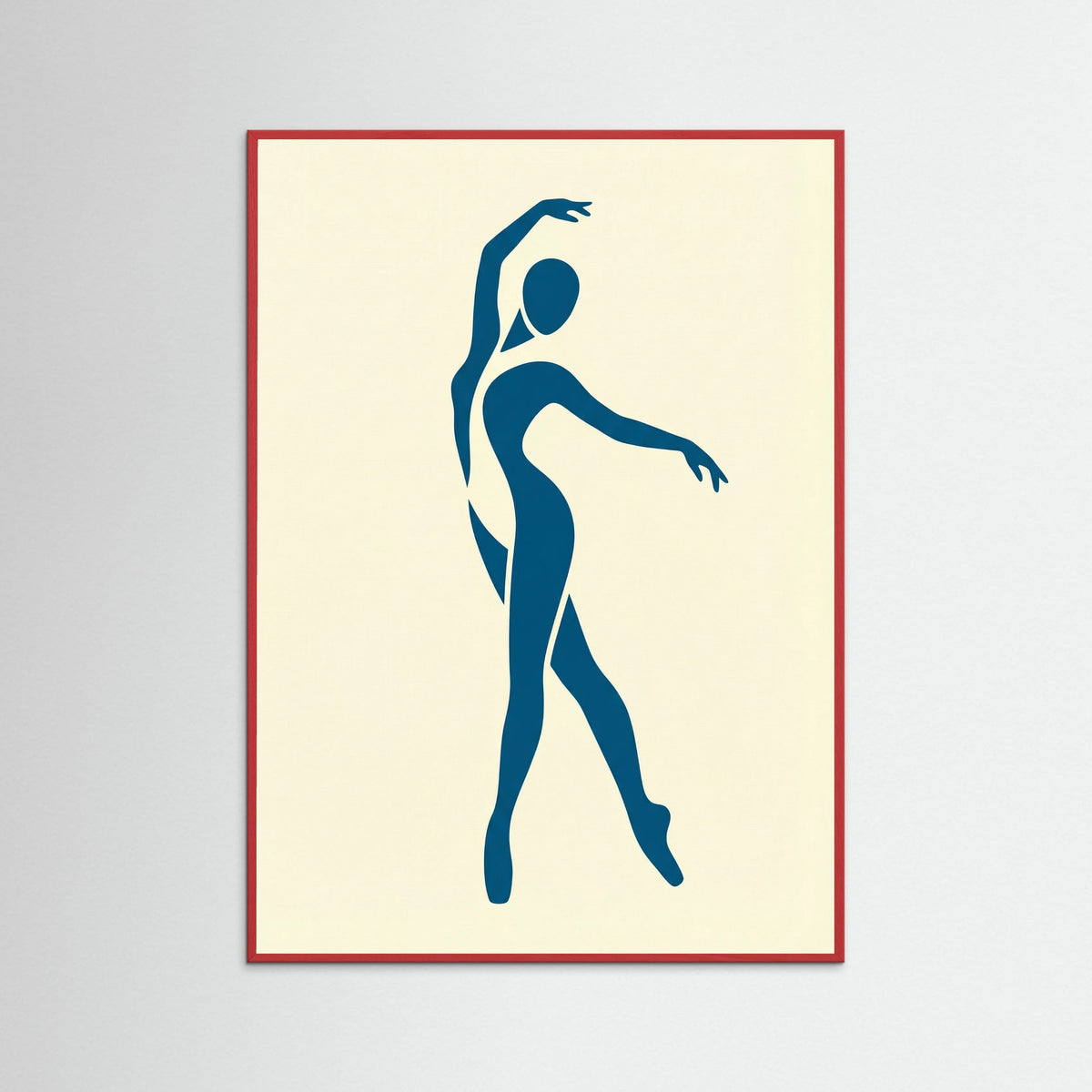 Red Wood Seated Nude Form