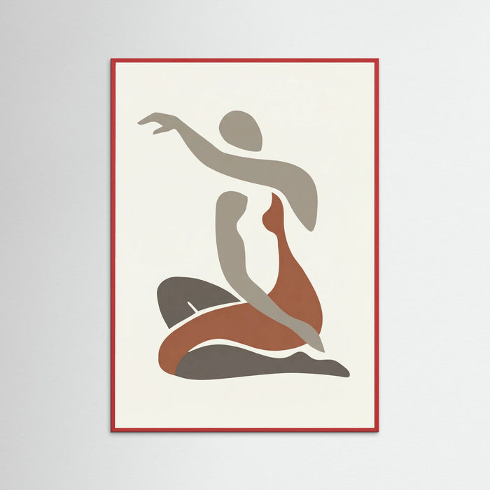 Red Wood Seated Nude