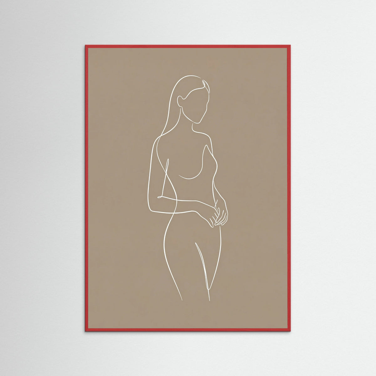 Red Wood Seated Serenity Beige