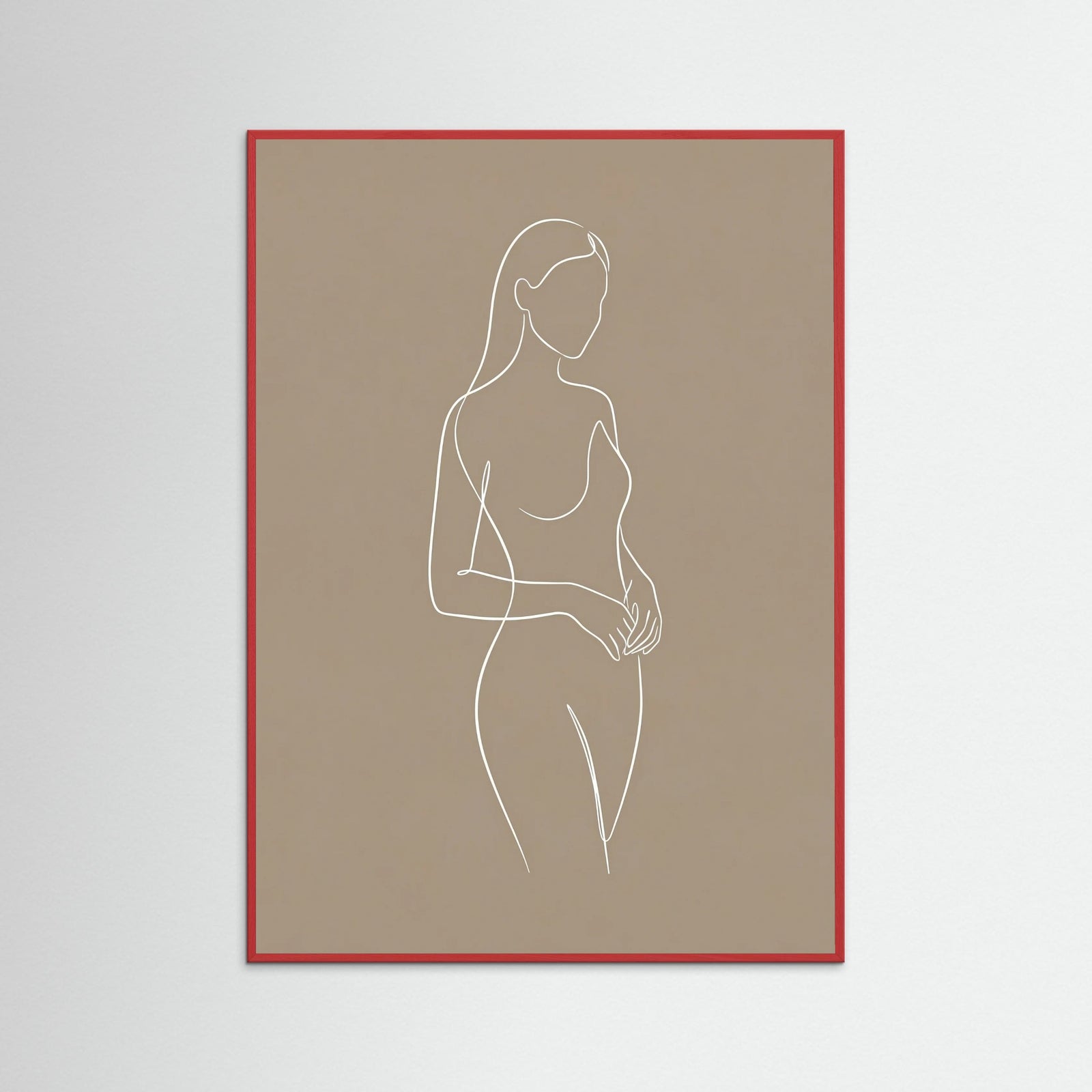 Red Wood Seated Serenity Beige