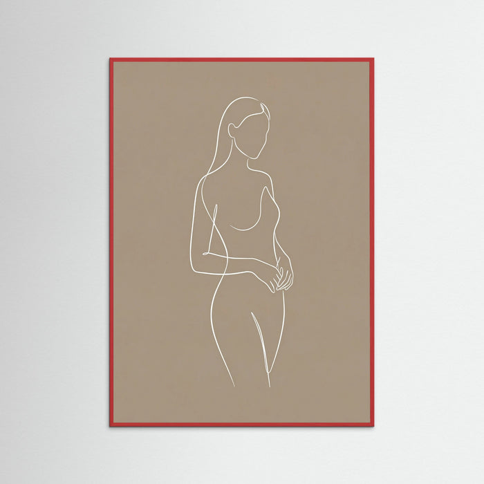 Red Wood Seated Serenity Beige