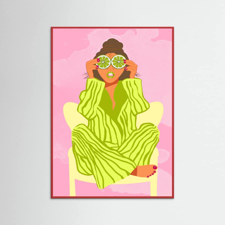 See the World Through a Lime Poster – plakat og kunsttryk