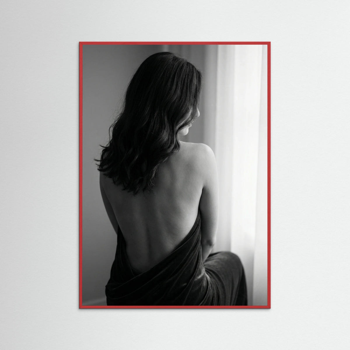 Red Wood Sensual Noir Portrait