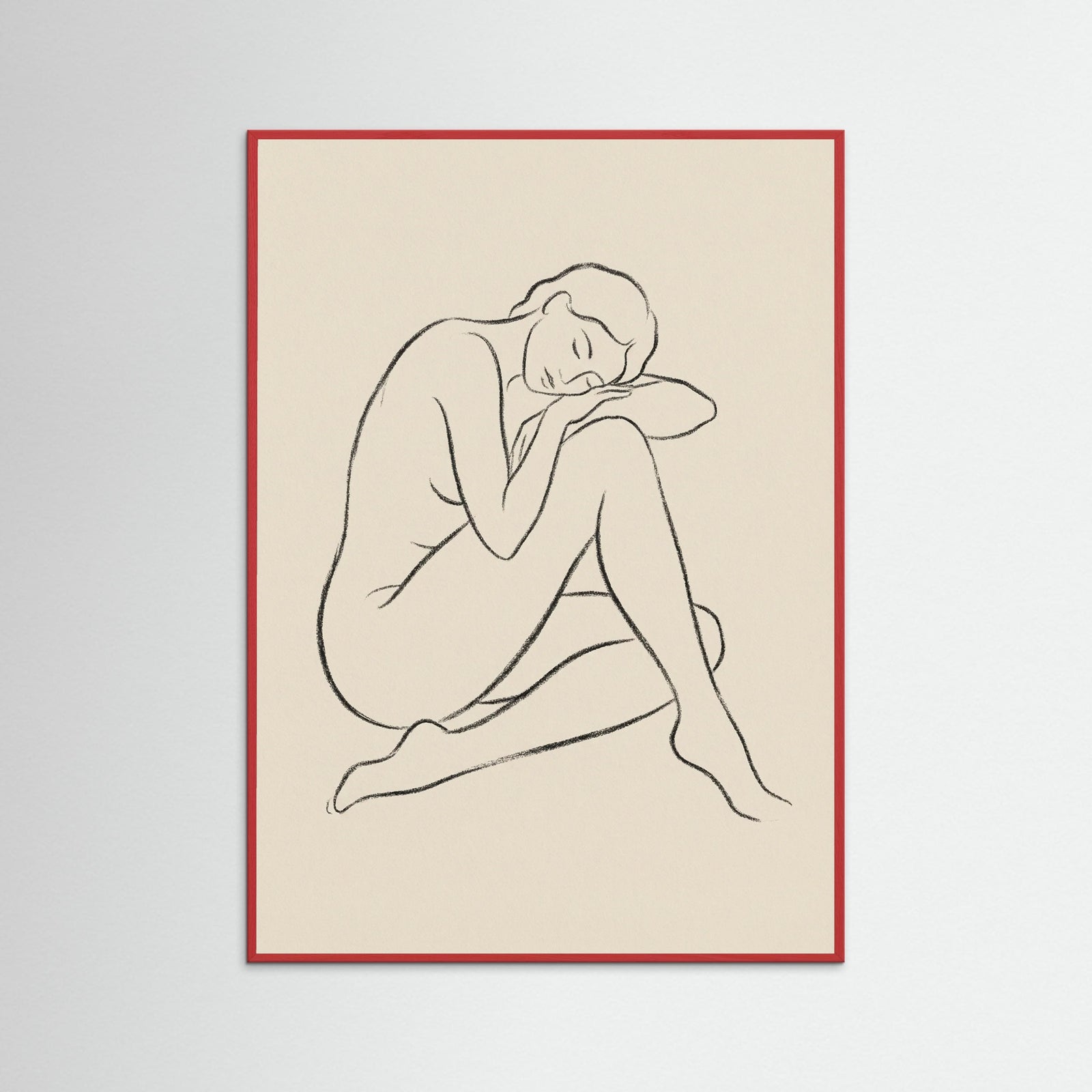 Red Wood Serene Gaze