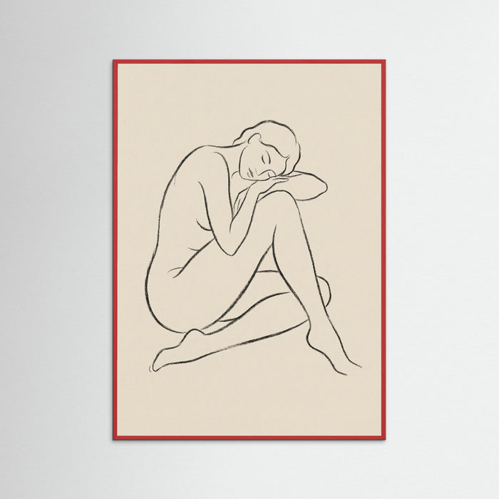 Red Wood Serene Gaze