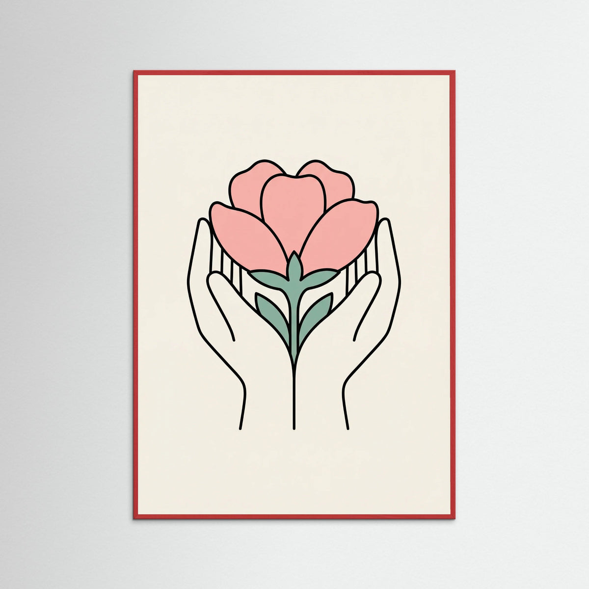 Red Wood Serene Gaze