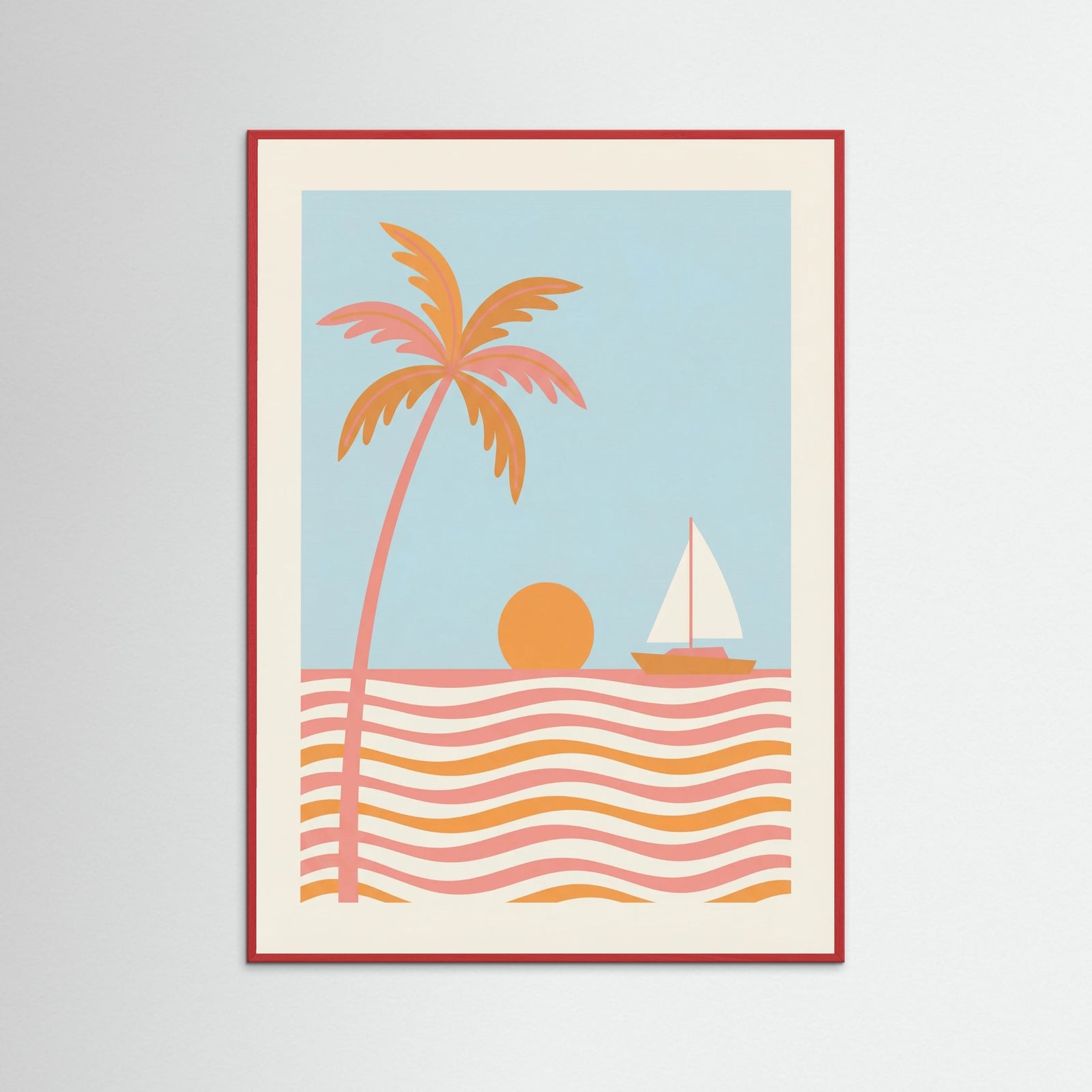 Red Wood Serene Horizon