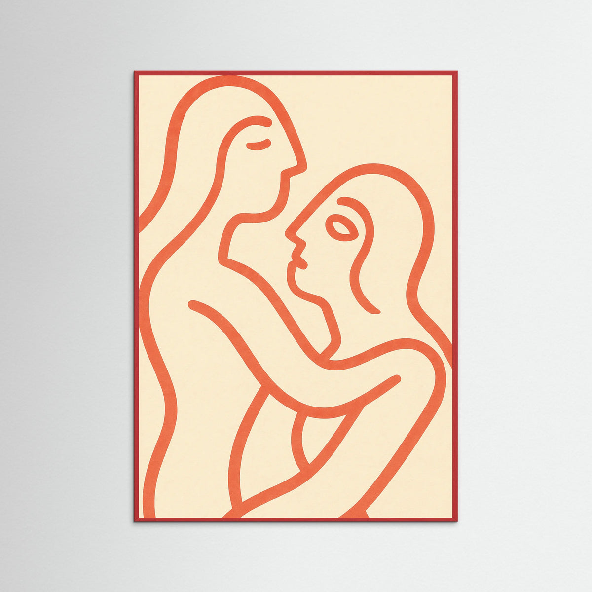 Red Wood Serene Lines