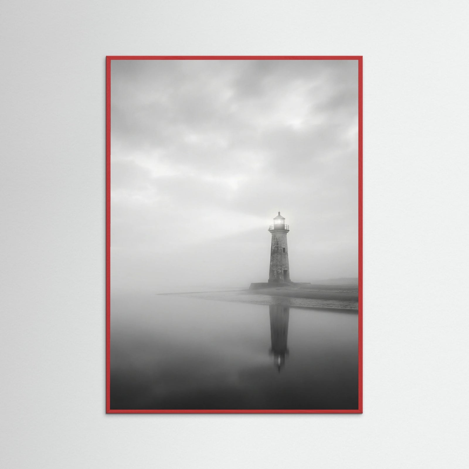 Red Wood Serene Reflection