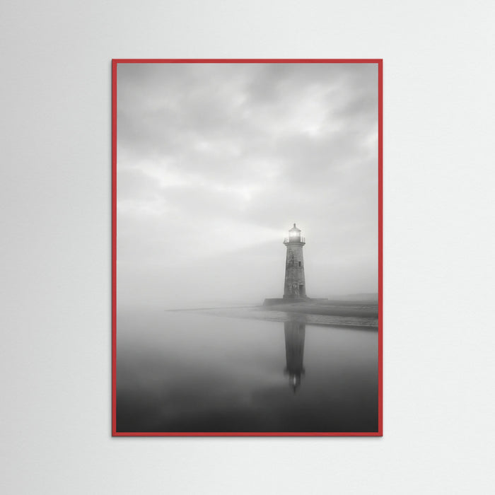 Red Wood Serene Reflection
