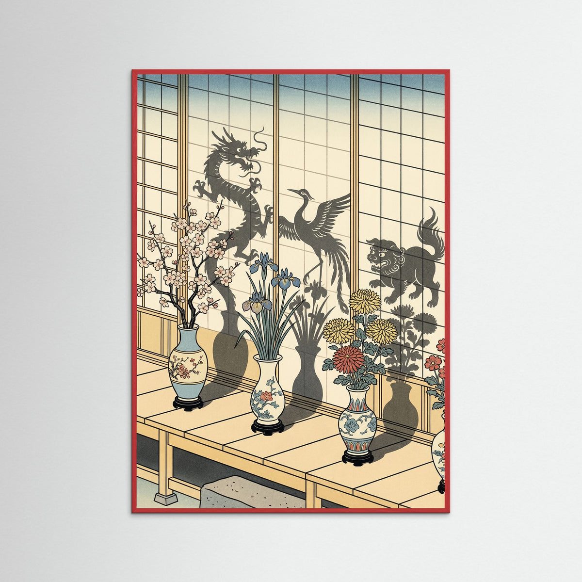 Red Wood Shadow Puppet Play