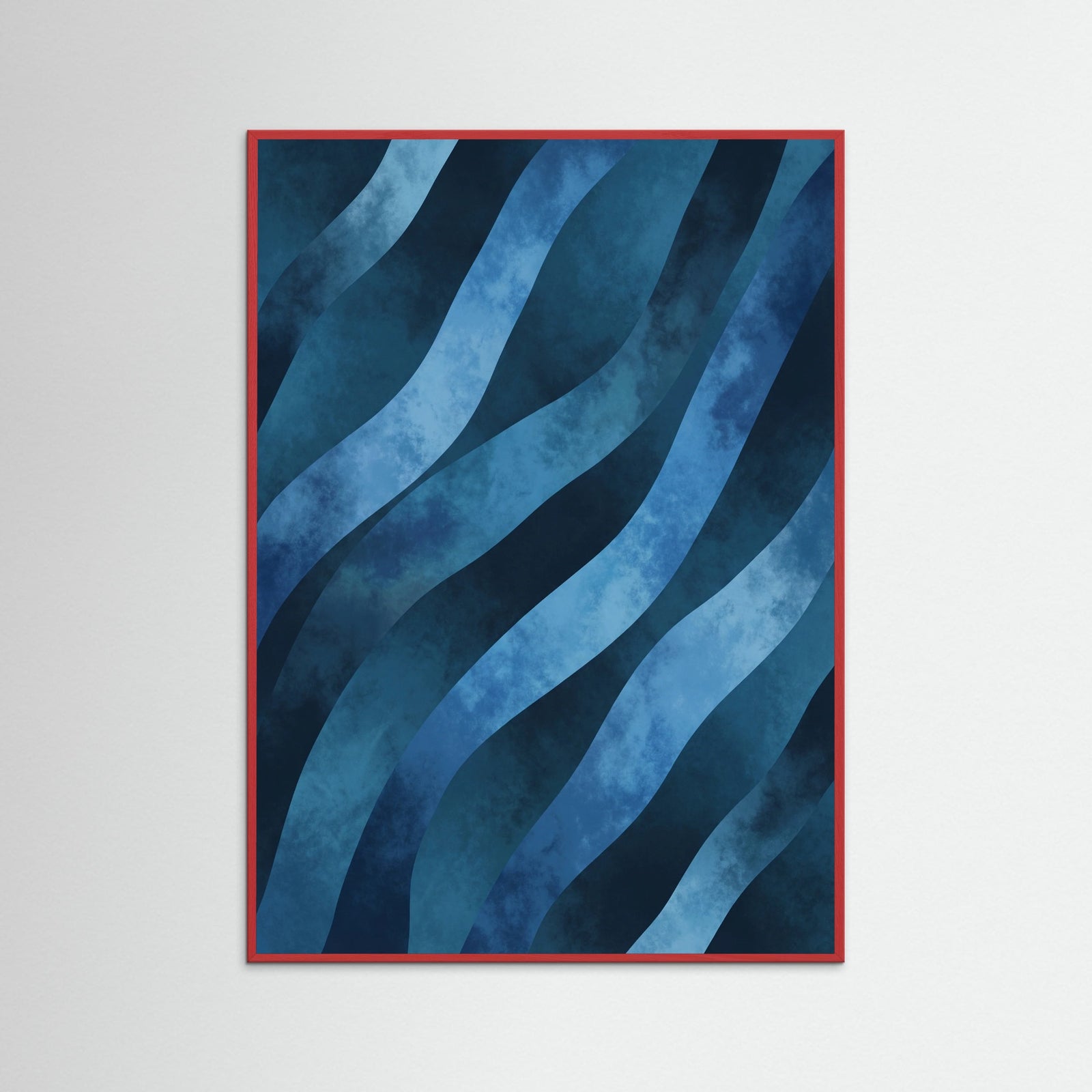 Red Wood Shadowed Stripes